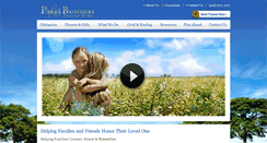 Desktop Screenshot of parksbrothersfuneralhome.com