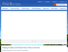 Tablet Screenshot of parksbrothersfuneralhome.com